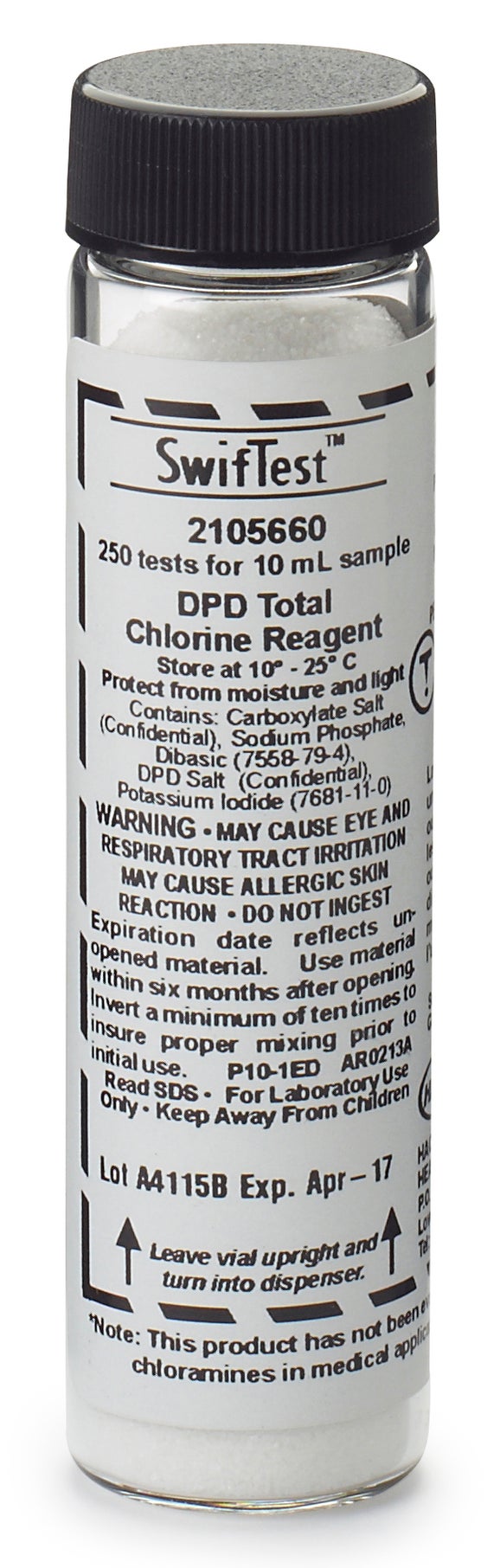 DPD Gesamt Chlor (Ersatz-)Ampulle für Swiftest Reagenz-Dosierer