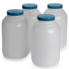 Polyethylen Flaschen, 3,8 L, mit Verschluss, 4 St.