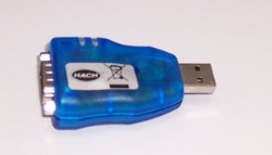 USB to DB9 serial plug-in adapter