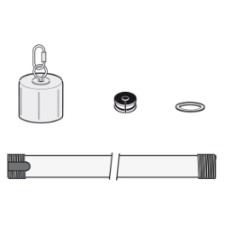 Rohr und Schraubkappe für LDO Sensor, PVC, Befestigung