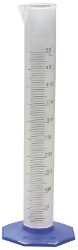 Zylinder, mit Skala, Polypropylen, 25 mL ± 0,3 mL, Teilung 0,5 mL