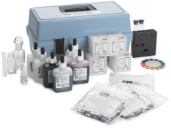 Test-Kit für Azidität, Alkalinität, Kohlendioxid, gelösten Sauerstoff, Härte und pH-Wert, Modell AL-36B