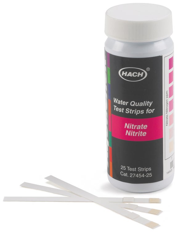 Teststreifen, Nitrat 0-50 mg/L und Nitrit 0-3 mg/L, 25 Tests