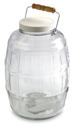 10 L Probenflasche, Glas, PTFE-beschichteter Verschluss